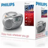Philips - AZ127/12 - CD-soundmachine - Zwart - Plastic - Met FM-tuner