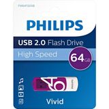 USB-stick 2.0 Philips vivid edition magic purple 64GB