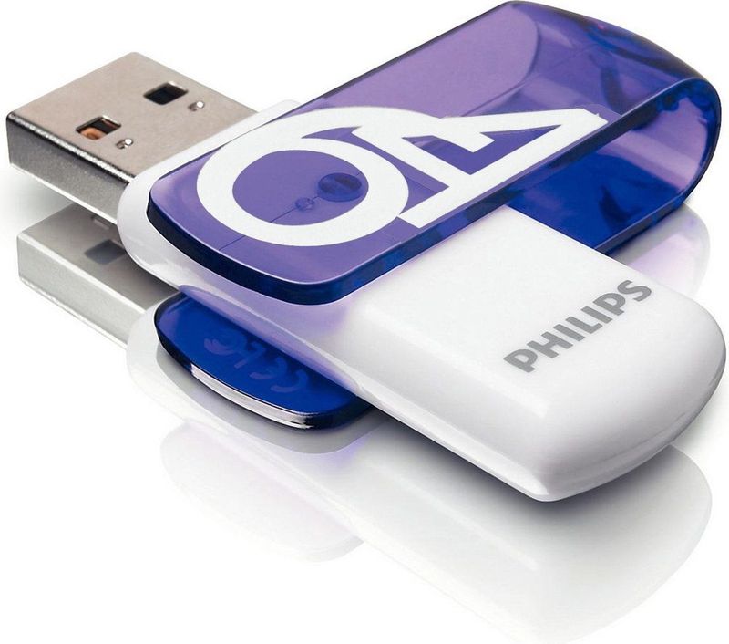 Philips FM64FD05B/10 USB flash drive 64 GB USB Type-A 2.0 Zwart, Wit