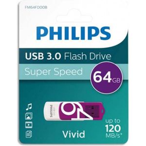 Philips USB Flash Drive FM64FD00B 64GB - USB-Stick Vivid/ Wit