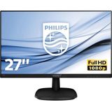 Philips 273V7QJAB/00 68 cm (27 inch) monitor (VGA, HDMI, 5 ms reactietijd, DisplayPort, 1920 x 1080, 60 Hz, met luidspreker) zwart