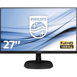 Philips 273V7QJAB/00 68 cm (27 inch) monitor (VGA, HDMI, 5 ms reactietijd, DisplayPort, 1920 x 1080, 60 Hz, met luidspreker) zwart