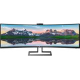 Philips P Line 499P9H/01 computer monitor 124 cm (48.8") 5120 x 1440 Pixels UltraWide Dual Quad HD LCD Zwart