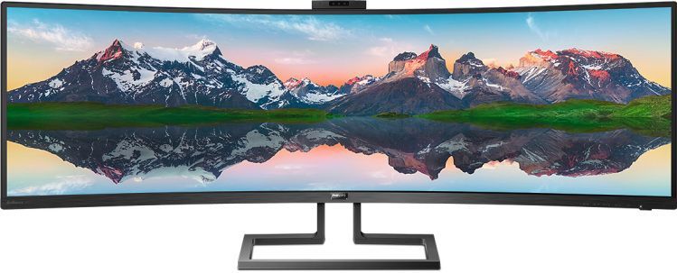 Philips P Line 499P9H/01 computer monitor 124 cm (48.8") 5120 x 1440 Pixels UltraWide Dual Quad HD LCD Zwart