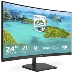 Philips 241E1SC - Full HD Curved Monitor - 75hz - 24 Inch