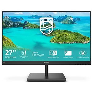 Philips 272E1SA - 27 inch FHD-monitor, FreeSync (1920x1080, 75 Hz, VGA, HDMI, DisplayPort) zwart