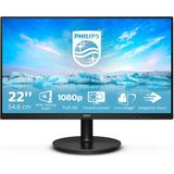 Philips V Line 221V8/00 computer monitor 54,6 cm (21.5 inch) 1920 x 1080 Pixels Full HD LED Zwart