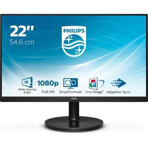 Philips V Line 8/00 computerscherm (21,5 inch) Pixel LED (1920 x 1080 Pixels, 21.50"), Monitor, Zwart