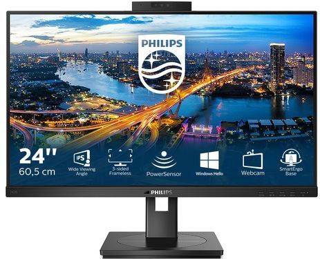 Philips 242B1H - Full HD Monitor - Powersensor - Lichtsensor - HDMI-DP-USB Hub - Verstelbaar - 24 inch
