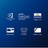 Philips - 346E2CUAE - Gaming-monitor - 34'' - QHD - VA - Gebogen