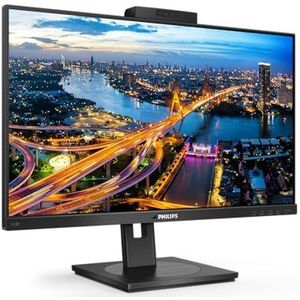Philips 243B1JH - 24 Zoll FHD USB-C Docking Monitor, Webcam, höhenverstellbar (1920x1080, 75 Hz, HDMI, DisplayPort, USB-C, RJ45, USB Hub) schwarz