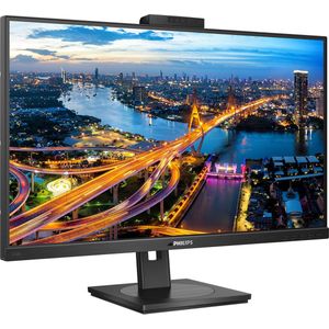 Philips Monitor 276B1JH - 27 inch QHD USB-C Docking Monitor, webcam, in hoogte verstelbaar (2560 x 1440, 75Hz, HDMI, DisplayPort, USB-C, RJ45, USB-hub) zwart, 276B1JH/00