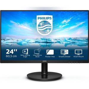Philips V Line 241V8L LED display 60,5 cm (23.8"") 1920 x 1080 Pixels Full HD Zwart