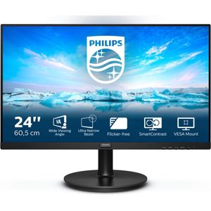 Philips 241V8LA - 24 Zoll FHD Monitor, AdaptiveSync (1920x1080, 75 Hz, VGA, HDMI) schwarz
