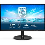 Philips V-line 222V8LA - LED-Monitor - 55.9 cm (22") (21.5" sichtbar) - 1920 x 1080 Full HD (1080p) @ 75 Hz - VA - 250 cd/m²