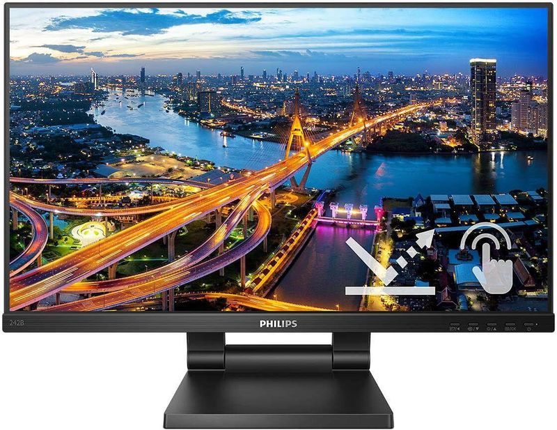 Philips 242B1TC/00 computer monitor 60,5 cm (23.8") 1920 x 1080 Pixels Full HD LED Touchscreen Zwart