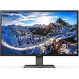 Philips 439P1-43 Zoll UHD USB-C Docking Monitor, HDR400, höhenverstellbar (3840x2160, 60 Hz, HDMI 2.0, DisplayPort, USB-C, RJ45, USB Hub) schwarz
