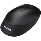 Philips SPK7407 Draadloze muis – 1200 dpi, 2,4 GHz + Bluetooth 3.0/5.0, stille klikervaring met 4 toetsen, ergonomisch voor links- en rechtshandigen, zwart