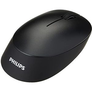 Philips Draadloze muis SPK7407B – 2,4 GHz + Bluetooth 3.0/5.0, 4 toetsen, 1600 PPP optische sensor, ergonomie voor linkshandigen en rechtshandigen