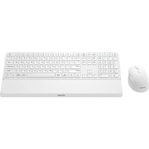 Philips - SPT6607W/16 - Muis en Toetsenbord - Wit - Plastic - Wireless