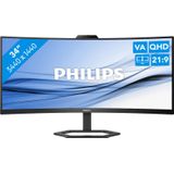Philips 34E1C5600HE - QHD Ultrawide Monitor - Webcam - USB-C - 34 inch