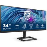 Philips E Line 346E2LAE/00 LED display 86,4 cm (34") 3440 x 1440 Pixels Wide Quad HD LCD Zwart