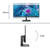 Philips E Line 346E2LAE/00 LED display 86,4 cm (34") 3440 x 1440 Pixels Wide Quad HD LCD Zwart