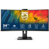 Philips 34B1U5600CH- Ultrawide Webcam Monitor - USB-C - RJ45 - 120hz - 34 inch