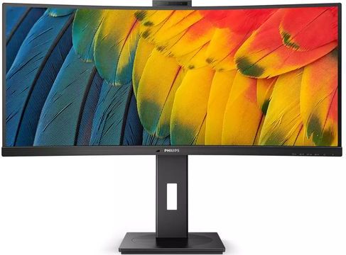 Philips 34B1U5600CH- Ultrawide Webcam Monitor - USB-C - RJ45 - 120hz - 34 inch
