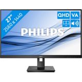Philips 275S9JML/00 LED-monitor Energielabel F (A - G) 68.6 cm (27 inch) 2560 x 1440 Pixel 16:9 4 ms HDMI, DisplayPort, Audio-Line-out, USB 3.2 Gen 1 VA LED