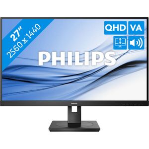 Philips 275S9JML/00 LED-monitor Energielabel F (A - G) 68.6 cm (27 inch) 2560 x 1440 Pixel 16:9 4 ms HDMI, DisplayPort, Audio-Line-out, USB 3.2 Gen 1 VA LED