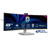 Philips 49B2U6900CH/00 computer monitor 124 cm (48.8") 5120 x 1440 Pixels Dual QHD LCD Zwart