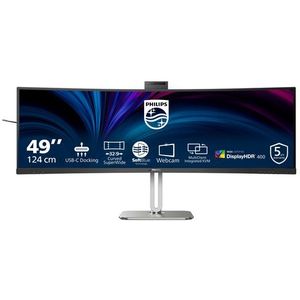 Philips 49B2U6900CH/00 computer monitor 124 cm (48.8") 5120 x 1440 Pixels Dual QHD LCD Zwart