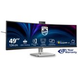 Philips - 49B2U5900CH - Ultrawide QHD Curved Monitor - USB-C - RJ45 - KVM Switch - HDR400 - Webcam