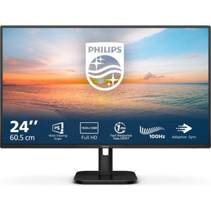 Philips 24E1N1100A - Full HD IPS Monitor - 100hz - 1ms - Speakers - 24 inch