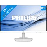 Philips 271V8AW - 27 inch FHD monitor, luidspreker (1920 x 1080, 75 Hz, VGA, HDMI) wit