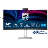 Philips - 34B2U6603CH - Monitor - Grijs - 3440 x 1440 pixels