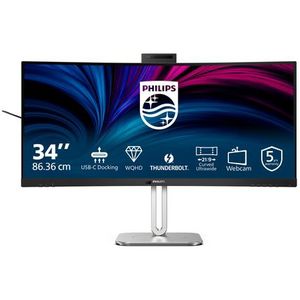 Philips - 34B2U6603CH - Monitor - Grijs - 3440 x 1440 pixels