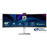 Philips - 49B2U6903CH Computer Monitor - Grijs - 124,5 cm - Dual QHD LCD