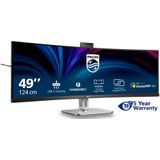 Philips - 49B2U6903CH Computer Monitor - Grijs - 124,5 cm - Dual QHD LCD