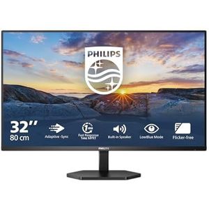 Philips 32E1N3100LA - 32 Zoll Full HD Monitor, eingeb. Lautsprecher, neigbar (1920x1080, VGA, HMDI 1.4) Schwarz
