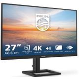 Philips - 27E1N1800AE/00 - Computer Monitor - Zwart - 4K Ultra HD - IPS Paneel