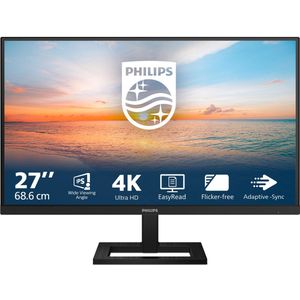 Philips 1000 series 27E1N1900AE/00 LED display 68,6 cm (27 inch) 3840 x 2160 Pixels 4K Ultra HD LCD Zwart