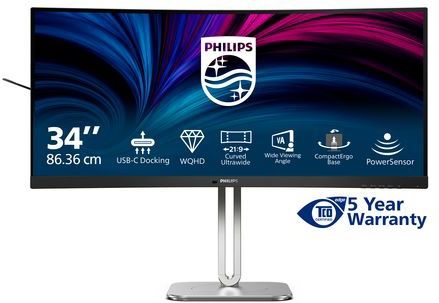 Philips - 5000 Series - Computer Monitor - Grijs - 34" - Dual QHD