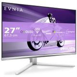 Philips - Evnia 8000 - Computer Monitor - Wit - 67,3 cm (26,5") - QDOLED - 2560 x 1440 Pixels
