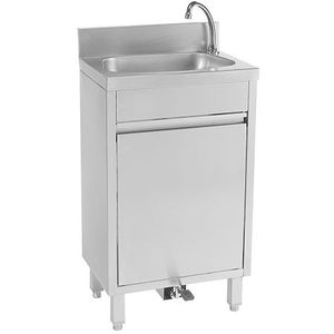 Wasbak unit | RVS | 15 kg | 50 x 35 x 85 cm