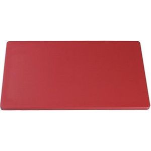 Snijblad rood polyethyleen glad ( vlees ) 50x32,5x2(h)cm - EMG-882271