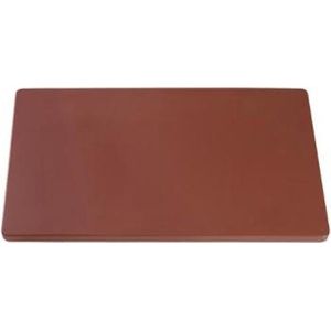 Snijblad bruin polyethyleen glad  ( worst & gebraden vlees )  50x30x2(h)cm - EMG-882551