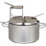 Pujadas Pasta-Kookpan Ø35cm - 20 Liter - RVS - Met 4x RVS Pasta Vergieten