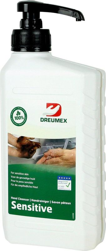 Dreumex - Sensitive Handreiniger - 1 Liter - Vrij van Parfum en Kleurstoffen